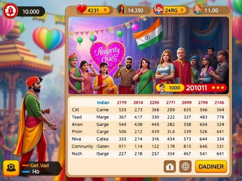 City Heartthrob Chase community event showing Indian festival celebration